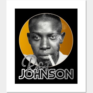 Retro Robert Johnson Gold Tribute Posters and Art